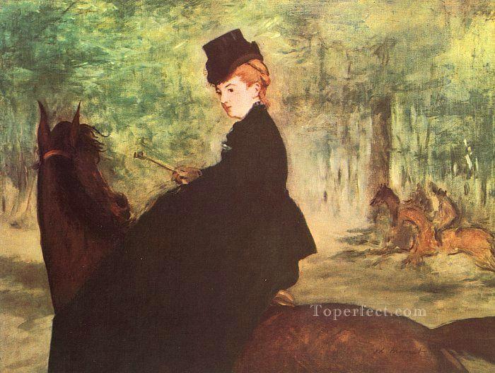 The Horsewoman Réalisme Impressionisme Edouard Manet Peintures à l'huile